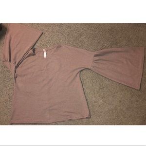 Lounge bell sleeve top